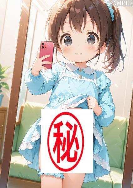 A4サイズ （高画質）ポスター オリジナル アニメ キャラ 同人 水着