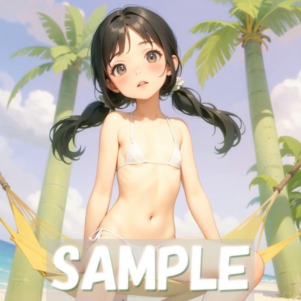 A4サイズ （高画質）ポスター オリジナル アニメ キャラ 同人 水着