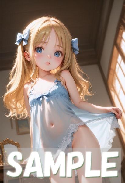 A4サイズ （高画質）ポスター オリジナル アニメ キャラ 同人 水着