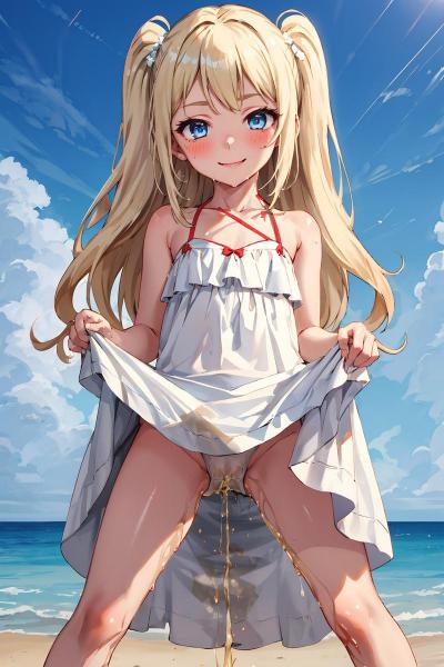A4サイズ （高画質）ポスター オリジナル アニメ キャラ 同人 水着