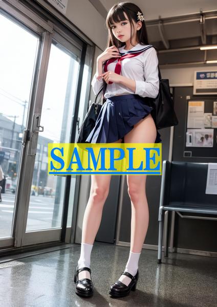 A4サイズ （高画質）ポスター オリジナル 美人 制服