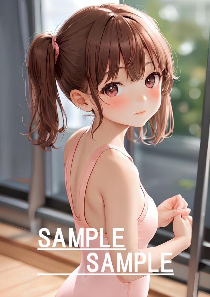 A4サイズ （高画質）ポスター オリジナル アニメ キャラ 同人 水着