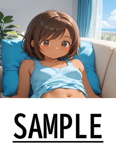 A4サイズ （高画質）ポスター オリジナル アニメ キャラ 同人 水着