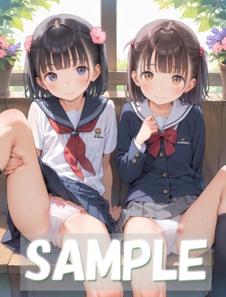 A4サイズ （高画質）ポスター オリジナル アニメ キャラ 同人 水着