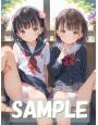 A4サイズ （高画質）ポスター オリジナル アニメ キャラ 同人 水着