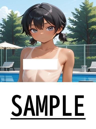 A4サイズ （高画質）ポスター オリジナル アニメ キャラ 同人 水着