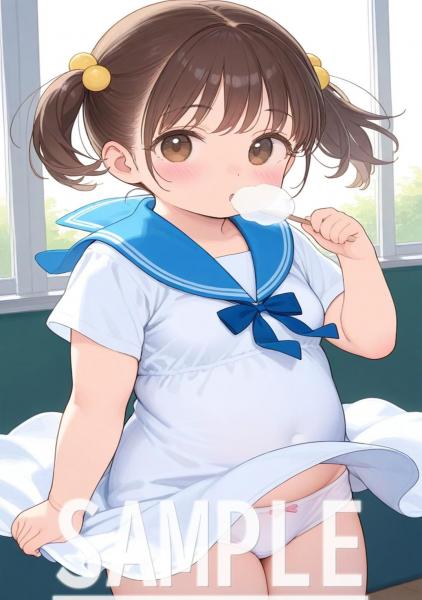 A4サイズ （高画質）ポスター オリジナル アニメ キャラ 同人 水着