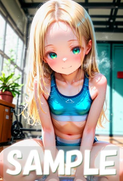 A4サイズ （高画質）ポスター オリジナル アニメ キャラ 同人 水着