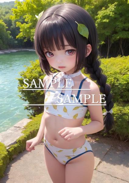 A4サイズ （高画質）ポスター オリジナル アニメ キャラ 同人 水着
