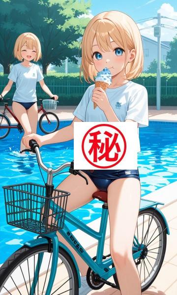 A4サイズ （高画質）ポスター オリジナル アニメ キャラ 同人 水着