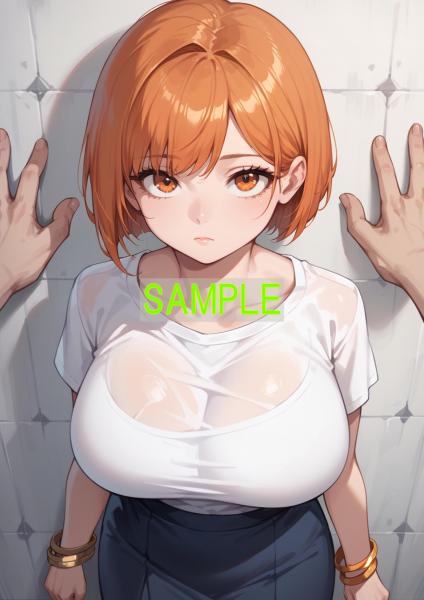 A4サイズ （高画質）ポスター オリジナル アニメ キャラ 同人 水着