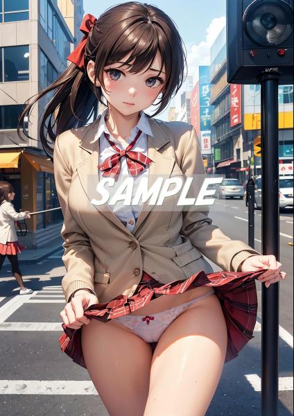 A4サイズ （高画質）ポスター オリジナル アニメ キャラ 同人 水着