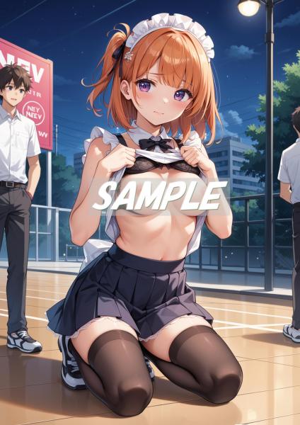 A4サイズ （高画質）ポスター オリジナル アニメ キャラ 同人 水着