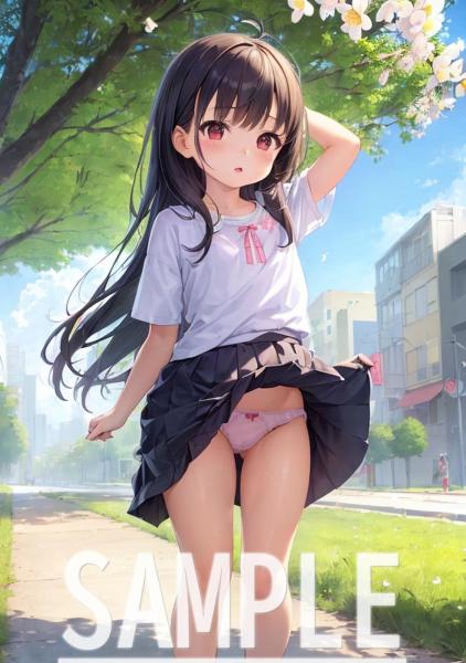 A4サイズ （高画質）ポスター オリジナル アニメ キャラ 同人 水着