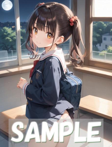 A4サイズ （高画質）ポスター オリジナル アニメ キャラ 同人 水着