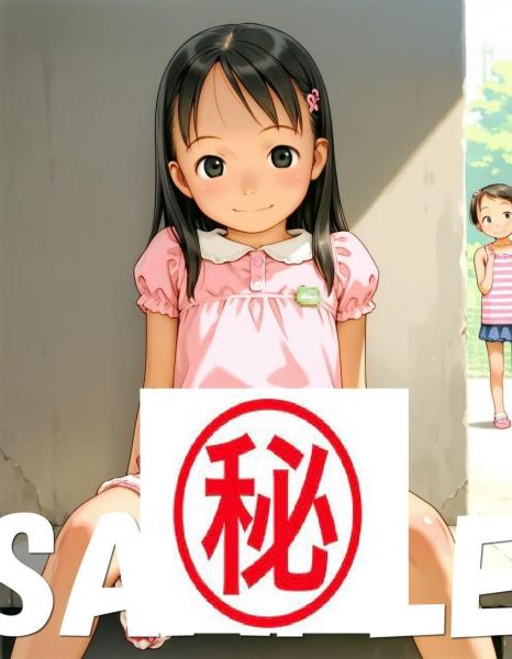 A4サイズ （高画質）ポスター オリジナル アニメ キャラ 同人 水着
