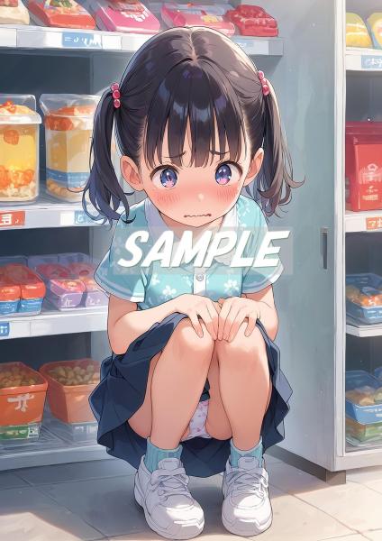 A4サイズ （高画質）ポスター オリジナル アニメ キャラ 同人 水着