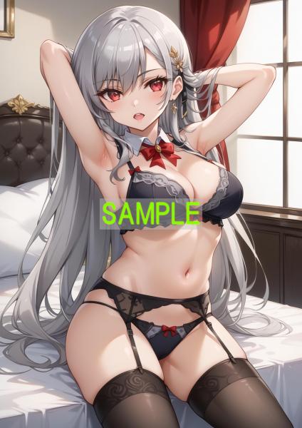 A4サイズ （高画質）ポスター オリジナル アニメ キャラ 同人 水着