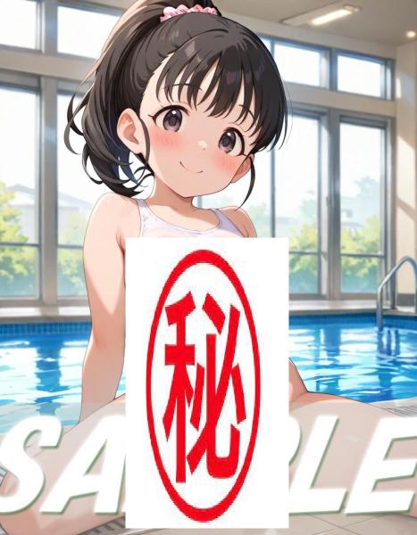 A4サイズ （高画質）ポスター オリジナル アニメ キャラ 同人 水着