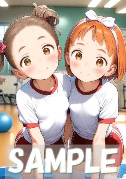 A4サイズ （高画質）ポスター オリジナル アニメ キャラ 同人 水着