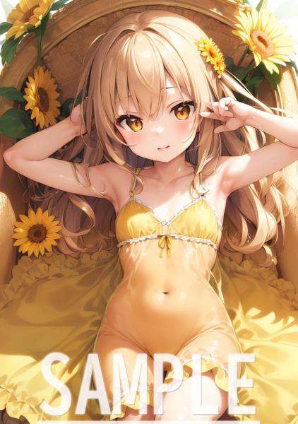 A4サイズ （高画質）ポスター オリジナル アニメ キャラ 同人 水着