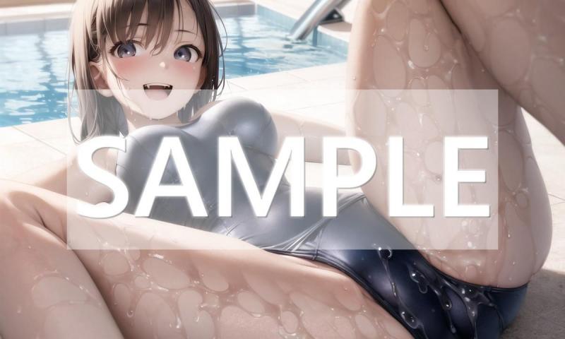 A4サイズ （高画質）ポスター オリジナル アニメ キャラ 同人 水着
