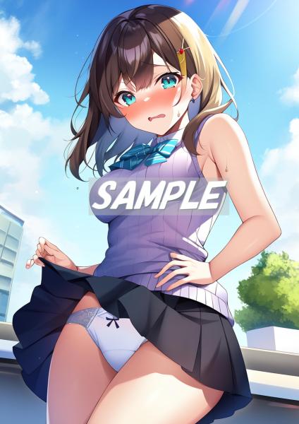 A4サイズ （高画質）ポスター オリジナル アニメ キャラ 同人 水着