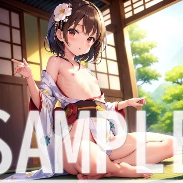 A4サイズ （高画質）ポスター オリジナル アニメ キャラ 同人 水着