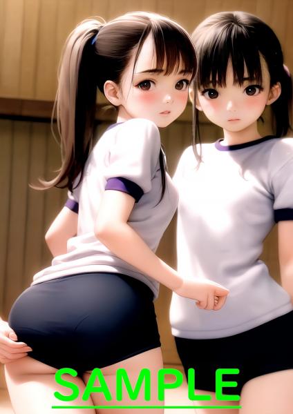 A4サイズ （高画質）ポスター オリジナル アニメ キャラ 同人 水着
