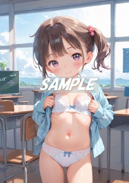 A4サイズ （高画質）ポスター オリジナル アニメ キャラ 同人 水着