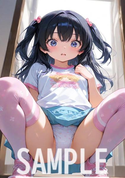 A4サイズ （高画質）ポスター オリジナル アニメ キャラ 同人 水着