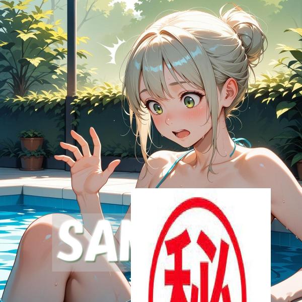 A4サイズ （高画質）ポスター オリジナル アニメ キャラ 同人 水着