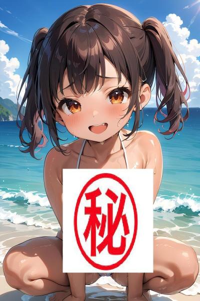 A4サイズ （高画質）ポスター オリジナル アニメ キャラ 同人 水着