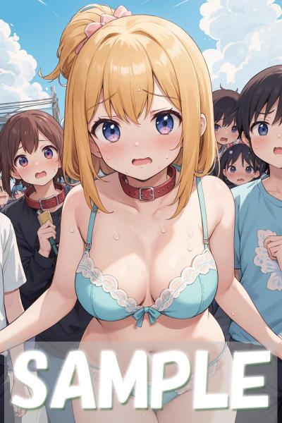 A4サイズ （高画質）ポスター オリジナル アニメ キャラ 同人 水着