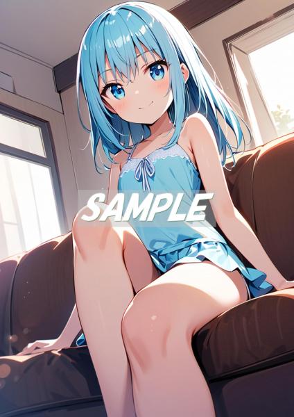 A4サイズ （高画質）ポスター オリジナル アニメ キャラ 同人 水着