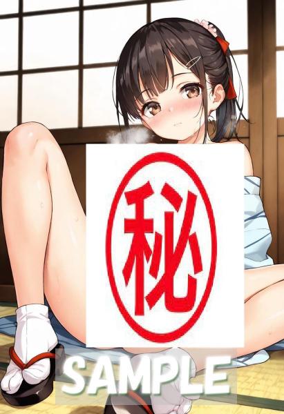 A4サイズ （高画質）ポスター オリジナル アニメ キャラ 同人 水着