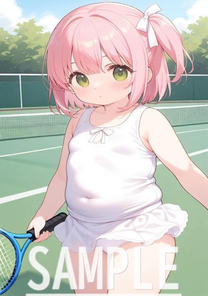 A4サイズ （高画質）ポスター オリジナル アニメ キャラ 同人 水着