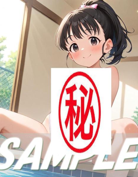 A4サイズ （高画質）ポスター オリジナル アニメ キャラ 同人 水着