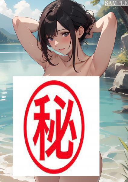 A4サイズ （高画質）ポスター オリジナル アニメ キャラ 同人 水着