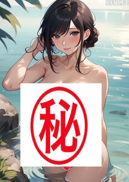 A4サイズ （高画質）ポスター オリジナル アニメ キャラ 同人 水着