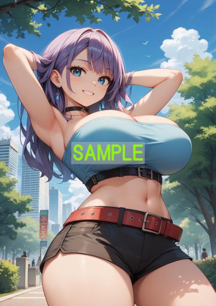 A4サイズ （高画質）ポスター オリジナル アニメ キャラ 同人 水着