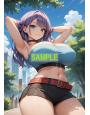 A4サイズ （高画質）ポスター オリジナル アニメ キャラ 同人 水着