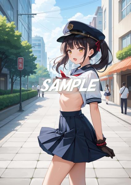 A4サイズ （高画質）ポスター オリジナル アニメ キャラ 同人 水着