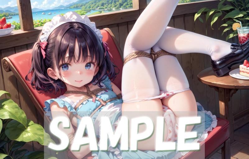 A4サイズ （高画質）ポスター オリジナル アニメ キャラ 同人 水着