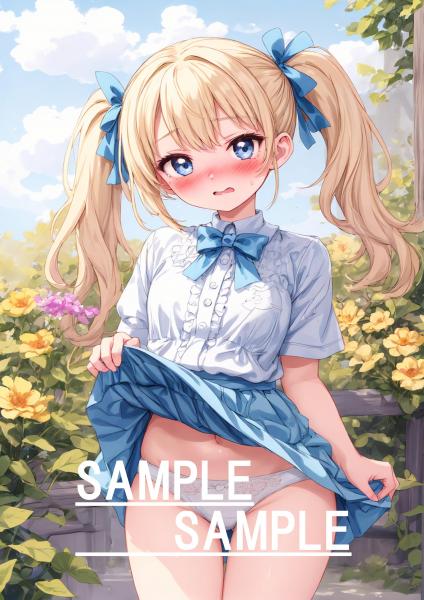 A4サイズ （高画質）ポスター オリジナル アニメ キャラ 同人 水着