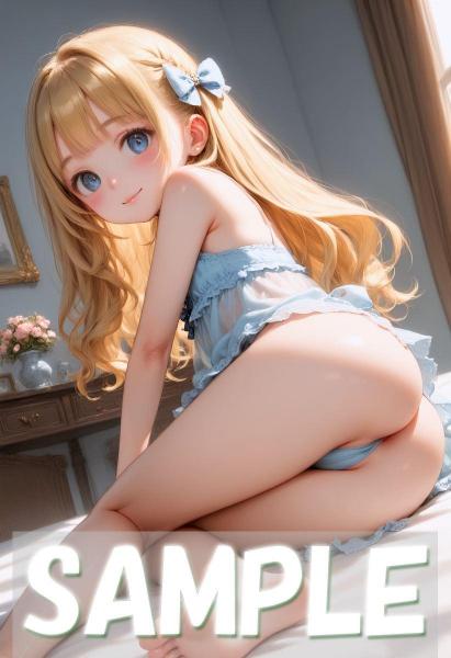 A4サイズ （高画質）ポスター オリジナル アニメ キャラ 同人 水着
