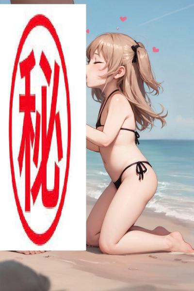 A4サイズ （高画質）ポスター オリジナル アニメ キャラ 同人 水着