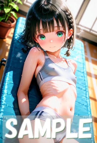 A4サイズ （高画質）ポスター オリジナル アニメ キャラ 同人 水着