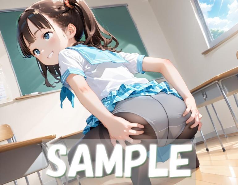 A4サイズ （高画質）ポスター オリジナル アニメ キャラ 同人 水着