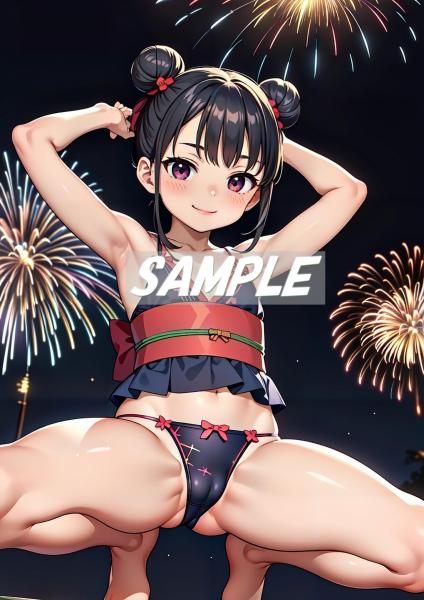 A4サイズ （高画質）ポスター オリジナル アニメ キャラ 同人 水着